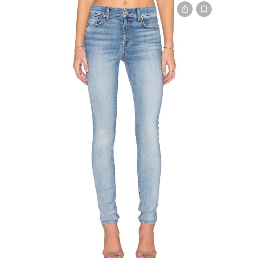 7 for all mankind Women’s Mid Rise Skinny Jeans